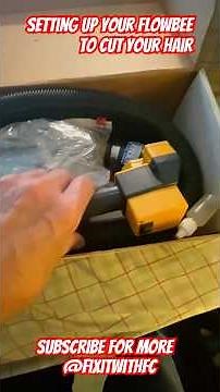 The Flowbee haircutting system set up ￼