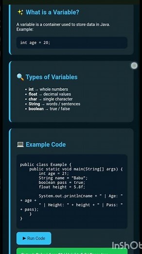 Java Variables Tutorial | Learn Java for Beginners