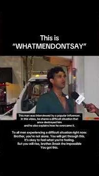 The Pain Men Never Speak About: Heartbreak That Destroyed Him ( www.whatmendontsay.com )