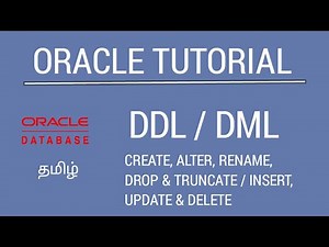 Oracle - DDL & DML Commands | Tamil | iCoding