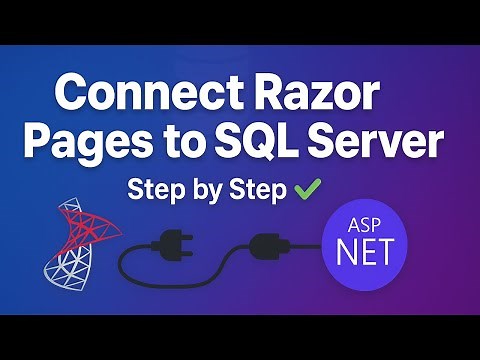 ASP.NET Core Razor Pages Database Connection Tutorial | Connect SQL Server Step by Step
