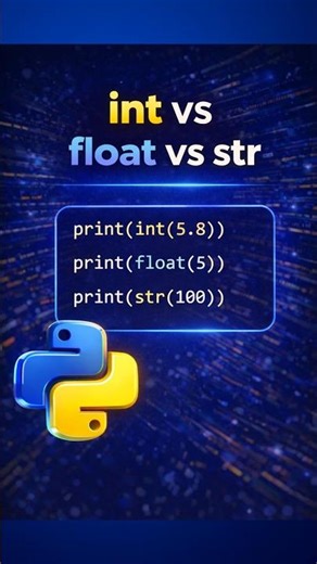 int() vs float() vs str() in Python | Type Casting Comparison