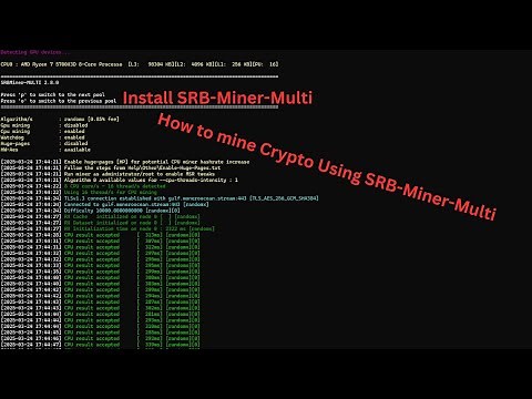 How to install SRB Miner Multi for mining crypto, Full Guide | And basic setup for XMR Mining Script