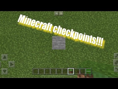 HOW TO MAKE CHECKPOINTS IN MINECRAFT!!!