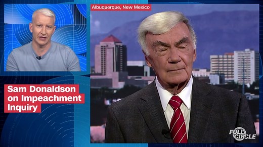 Former ABC News anchor Sam Donaldson tells Anderson Cooper there's already a "smoking transcript" in the impeachment inquiry into President Trump. Watch "Full Circle" every weeknight at 5pm CNN.com/FullCircle | CNN