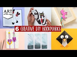 6 Creative DIY Bookmarks | Simple Bookmark Ideas | How to make a bookmark