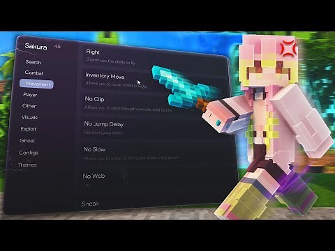 NEW 1.8.9 Hack Client: Sakura Client | Minecraft Java Edition