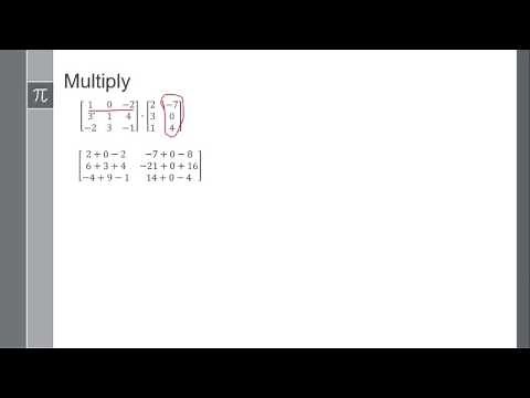 Multiplication Matrix 3X3 by 3X2. Example.