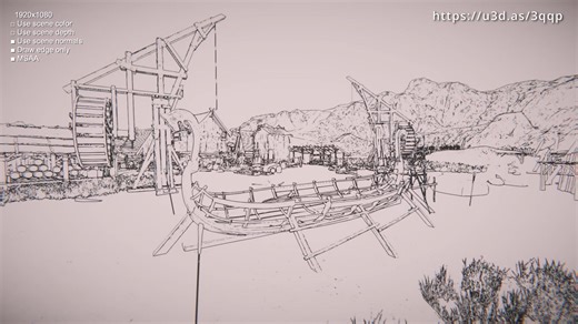 Sobel edge detection on a "realistic" style scene, yay or nay? I've made an edge detection & outline fullscreen effect in URP, using render graph and shader graph. It compute edges based on scene color, normal and depth, then combines them together. What do you think? #unityassetstore #UnityAssets #gamedevelopment #unity #gamedev | PinwheelStud.io | Facebook