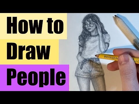How to Draw People (Full body) Step by Step Drawing Tutorial