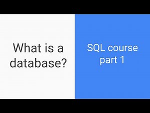 SQL tutorial for beginners | Part 1 | What is a database?