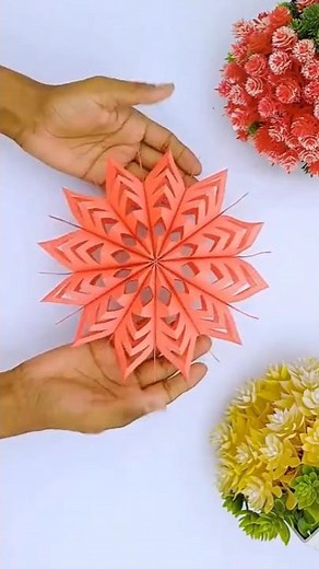 How to Make 3D Snowflakes from Paper ✂️ Easy Paper Crafts For Christmas Decorations