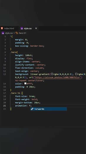 Hero Section HTML|CSS #coding