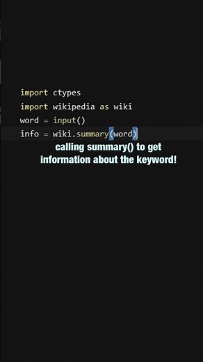 Use Python To Search Wikipedia