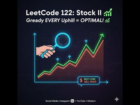LeetCode 122: Stock II - Greedy EVERY Uphill = OPTIMAL! 📈🚀😊👍