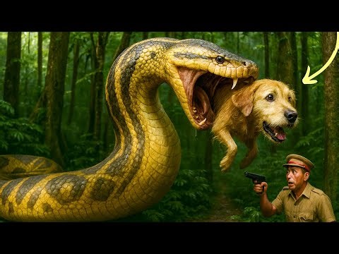 Emergency Rescue Team Saves Helpless Dog from Giant Python's Deadly Attack