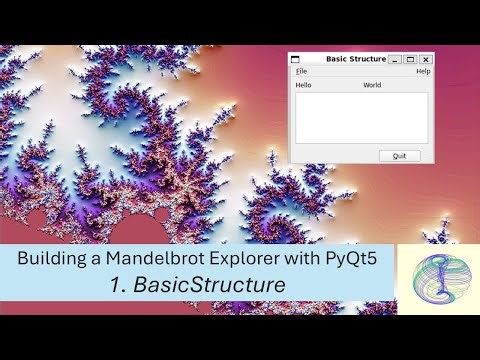 Building a Mandelbrot Explorer with PyQt5: 1. The basic structure