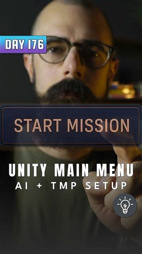 Ship Your Game! Main Menu Built in 10 minutes (Unity TMP + AI)