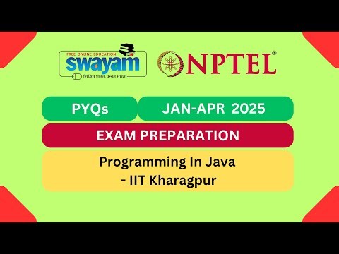 Programming In Java PYQs Part 4 | Previous Year Questions | #nptel #nptel2025 #myswayam
