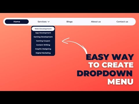 How to create drop down menu using html , css & Jquery | HTML & CSS Tutorials