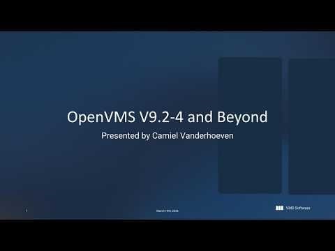 OpenVMS V9.2-4 Webinar Recording Now Available | VMS Software Inc. posted on the topic | LinkedIn