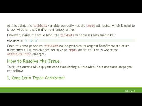 Understanding AttributeError in Python: A Common While Loop Mistake