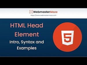 HTML Head Element - Intro and Examples