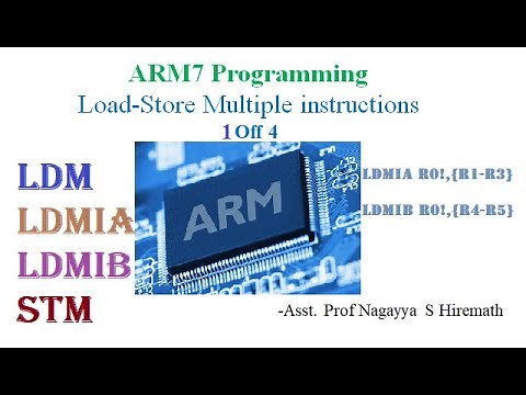 Multiple Register Transfer Instructions LDM,STM (ARM Microcontroller)|VTU| |ECE| |CSE| |Engineering|