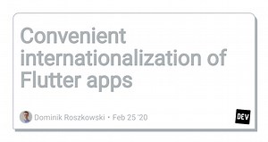 Convenient internationalization of Flutter apps
