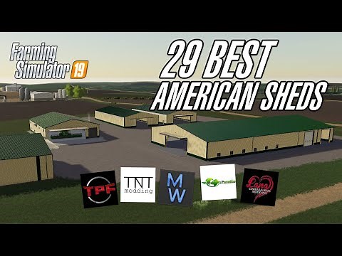 BEST American style sheds in Farming Simulator 2019!