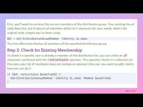 How to Check Membership in a Distribution List Using PowerShell