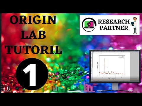 OriginPro-Graphing and Data Analysis Quick Overview ||originlab tutorial -01||How to plot XRD data