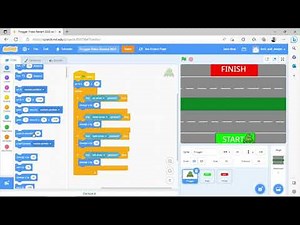 Frogger 4b - Start and Finish Areas Remake v02 - Create a Video Game with Scratch