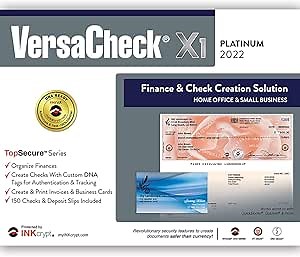 VersaCheck X1 Platinum 2022 - Business & Personal Check Creation Software