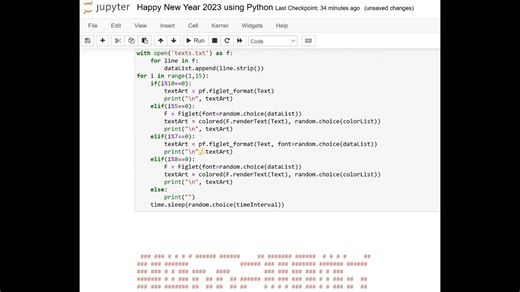 Colourful Happy New Year 2023 using Python Code download link and Explanation : https://cosmofeed.com//ps/63ad106993197f003ef5703a | Python Coding