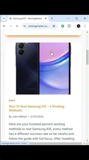 Root Your Samsung A15 in 5 Minutes or Less #shorts