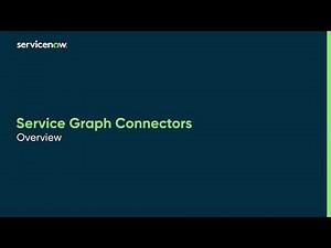 CMDB | Service Graph Connectors