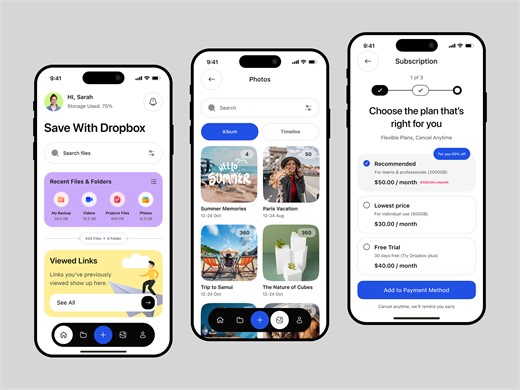 Subscription screen ui