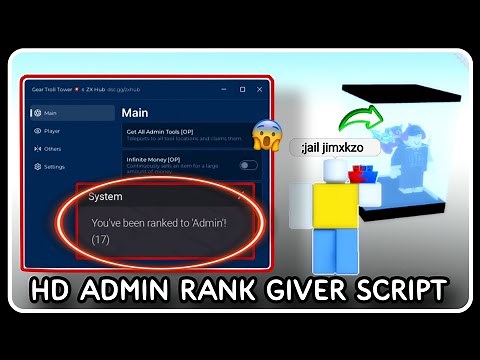 [ FE ] HD Admin Giver Script Hack - ROBLOX SCRIPTS - Get All Admin Commands in Game