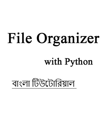 Simple Automatic File Organizer with Python