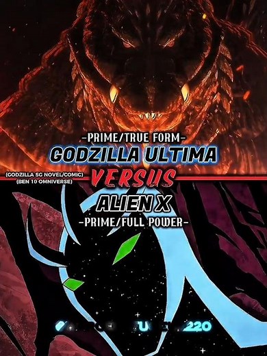 Alien X VS Godzilla Ultima (True Form) #edit #wis #godzillasingularpoint #alienx #battle