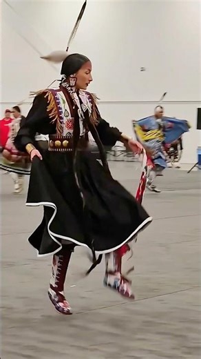 Ladies Fancy Dancer🪶 #indigenous #powwow #fancy #dance #nativewomen #culture #shorts