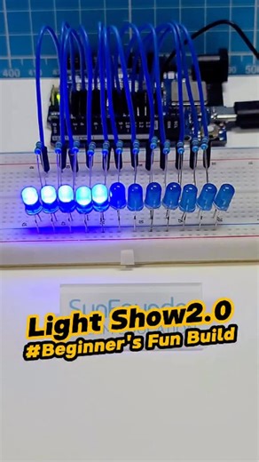 SunFounder Maker Education on Instagram: "Coding 10 LED Animations with Arduino – No Experience Needed!#Arduino #LEDProjects #STEMEducation #ArduinoTutorial #ElectronicsForBeginners DIYTech MakersGonnaMake CodingForKids OpenSourceHardware TechTikTok"