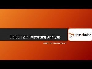 OBIEE 12C Reporting Analysis