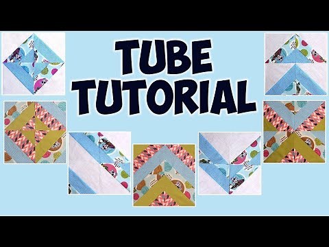 Quilting for beginners - Easy strip Tube blocks (Designs of the ready quilts)