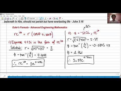 Euler's Formula, Simplifying complex numbers in Exponential Forms - Advanced Engineering Mathematics