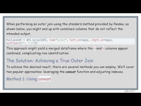 Achieving a True Outer Join in Pandas