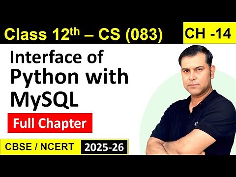 One Shot | Ch 14 Interface of Python with MySQL | Class 12 CS Sumita Arora | S4Suren
