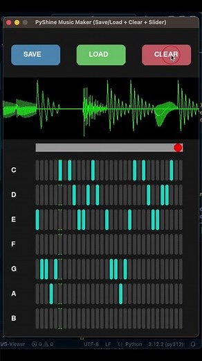 Pygame - Load JSON tunes and play in Python! ⚡️ #shorts