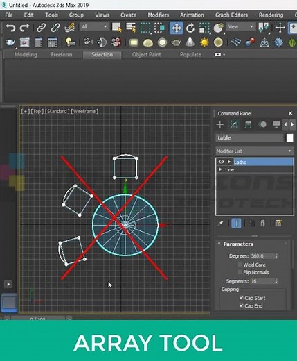 How to Create a Circular Array in 3ds Max | 3ds Max Tutorial